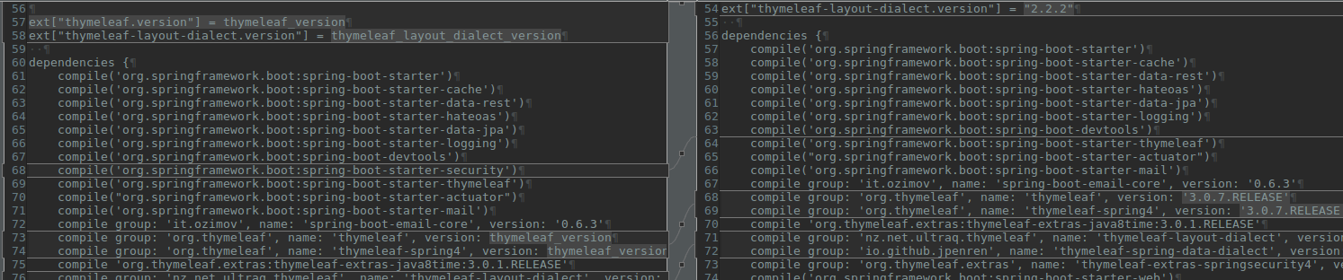 Syntax highlighting in Text compare view for build.gradle files ...
