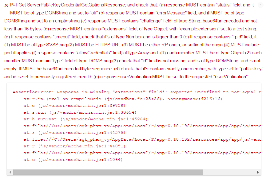 Assertion error: Response is missing 