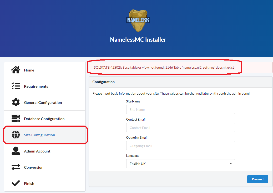 SQLSTATE[42S02] Base table or view not found 1146 Table · Issue 2883