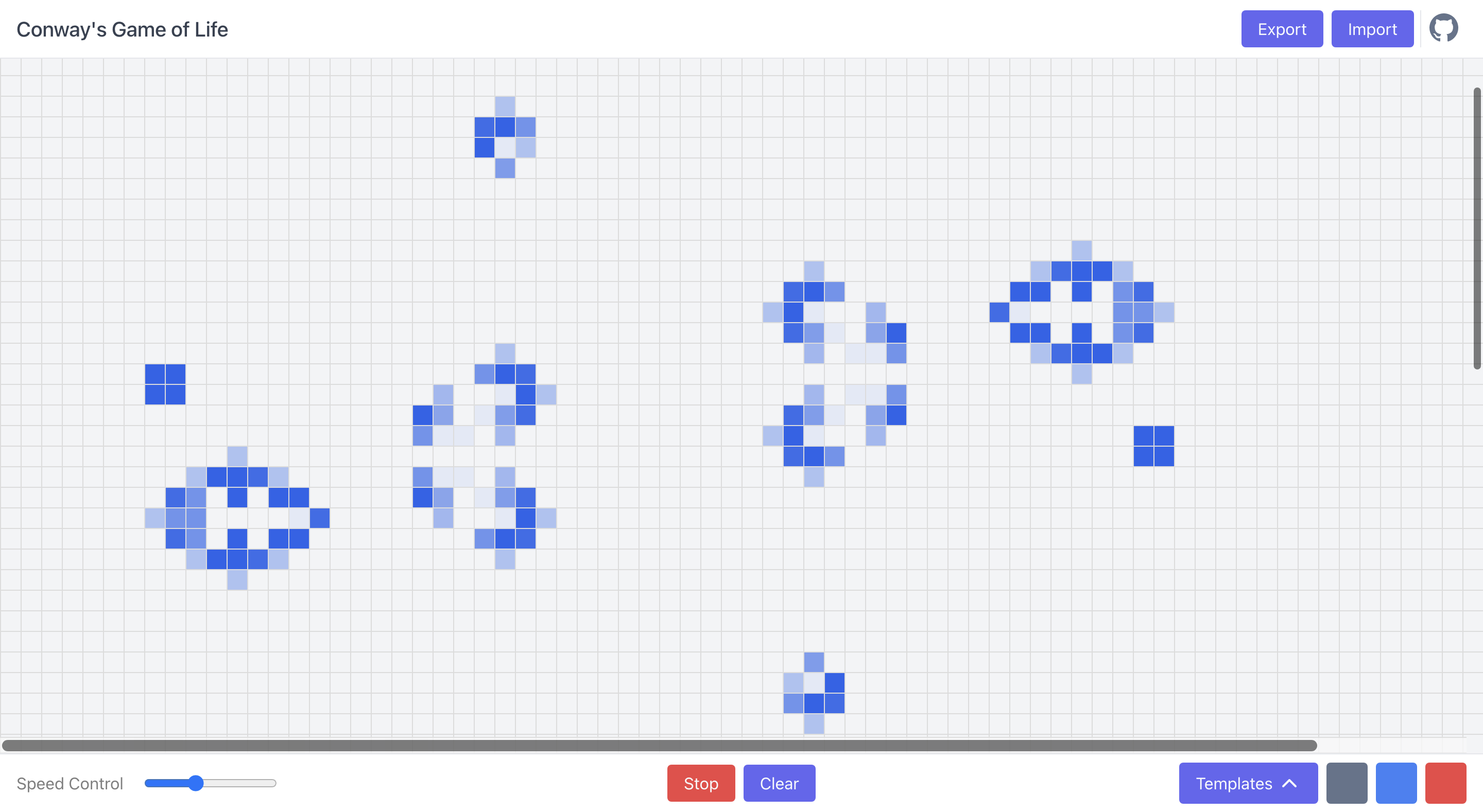 GitHub - mgsium/game-of-life: A web app simulating a model of Conway's ...