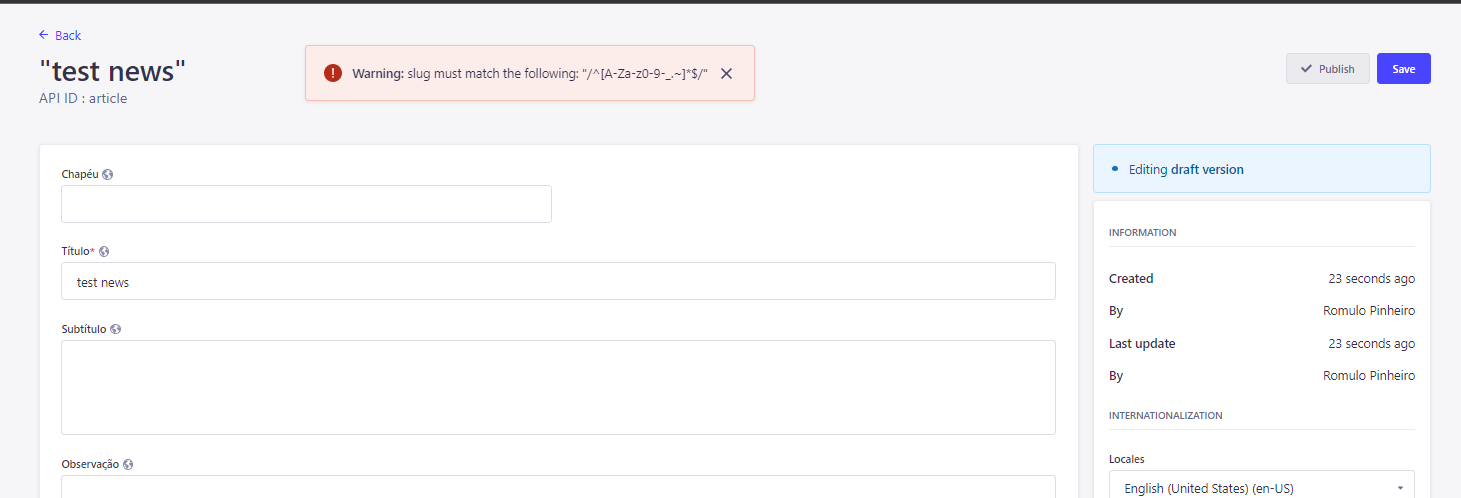 [Bug]: ERROR WHEN EDITING NEWS PUBLISHED WITH DOUBLE QUOTES · Issue ...