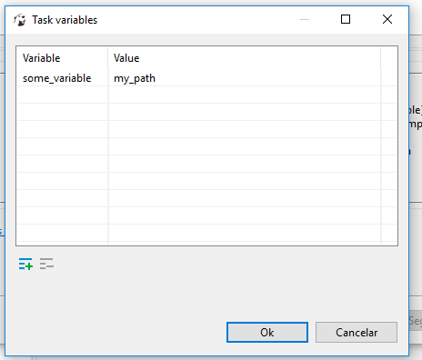 Is posible to use custom variables in path of export data task ...