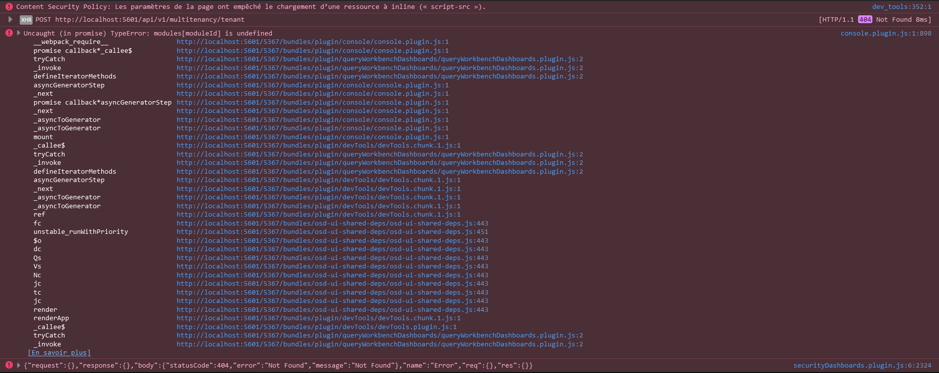 [BUG] Dev tools show nothing. · Issue #3556 · opensearch-project ...