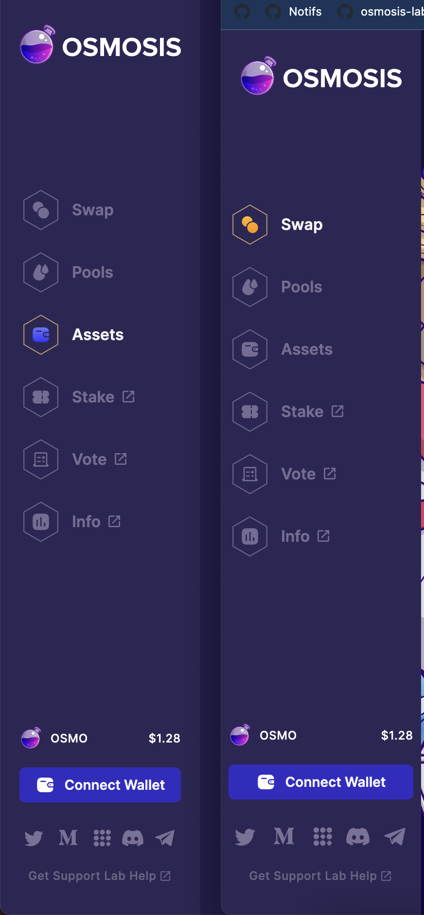 Drawer animation by Loa212 · Pull Request 752 · osmosislabs/osmosis