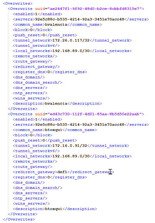 OpenVPN Not Working Client Specific Overrides with Topology P2P in
