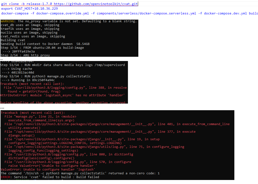 How to install old version of CVAT then restore old data from folders ...