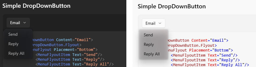 WinUI Design Toolkit Bug: Dark theme should have light shadows · Issue ...
