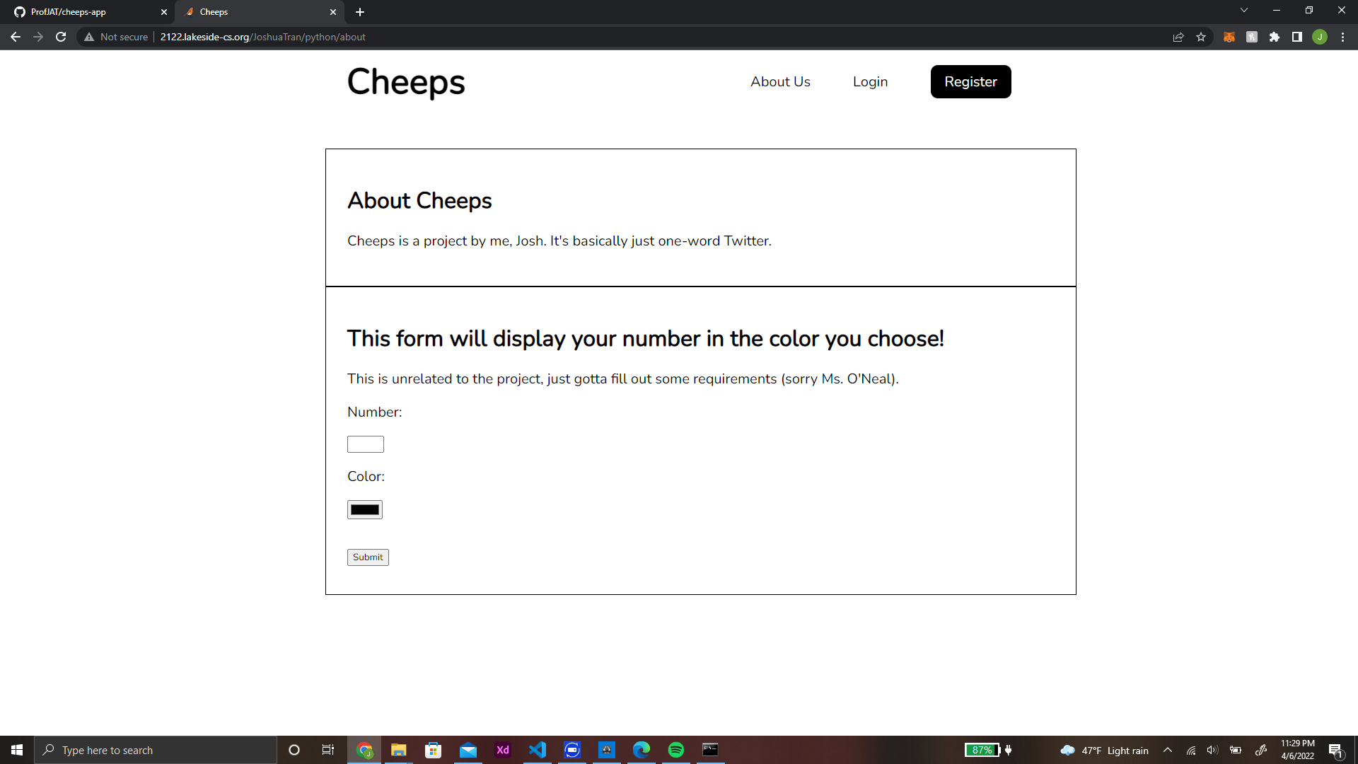 GitHub - JTran-UW/cheeps-app