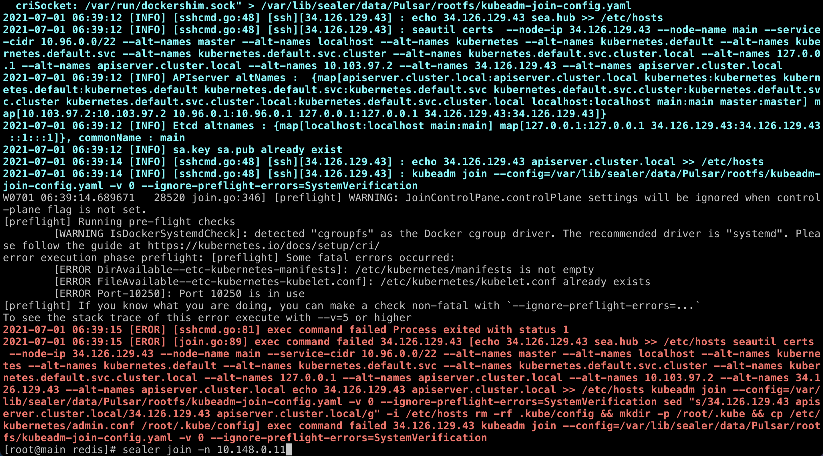 join node faild · Issue #373 · sealerio/sealer · GitHub
