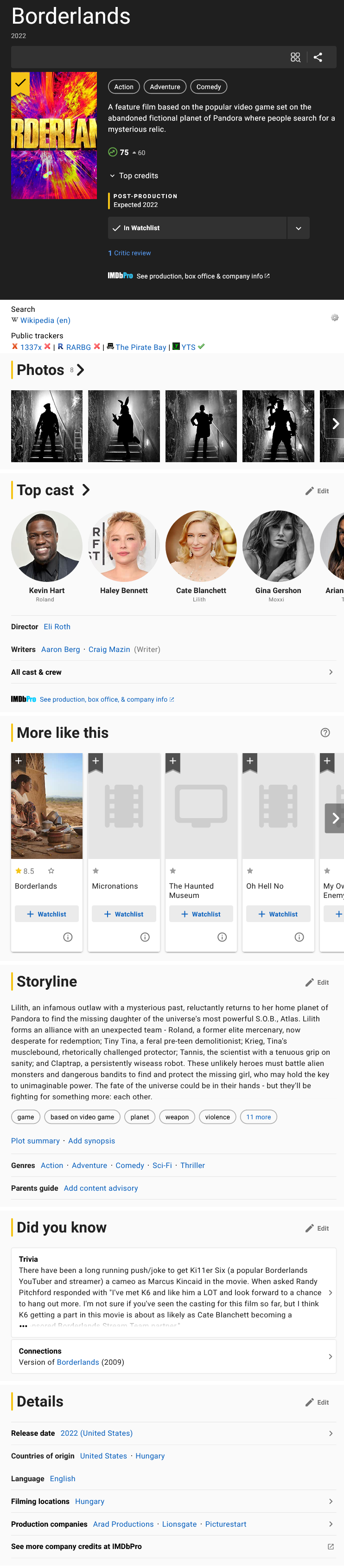[Broken Website] IMDb.com new layout · Issue #6173 · darkreader ...