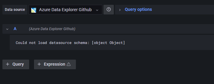 Expired credentials give ugly [object Object] error in query builder ...