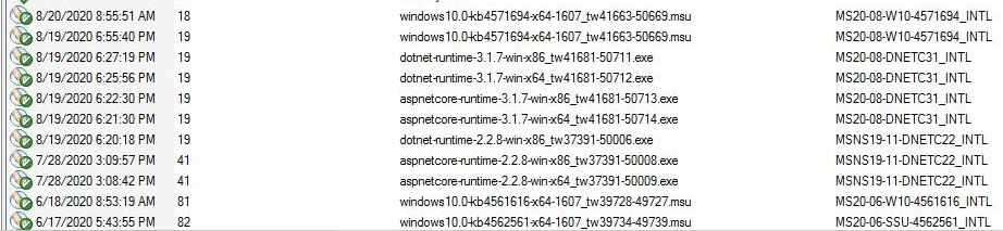 "500.31 ANCM Failed to Find Native Dependencies" after installing patch ...