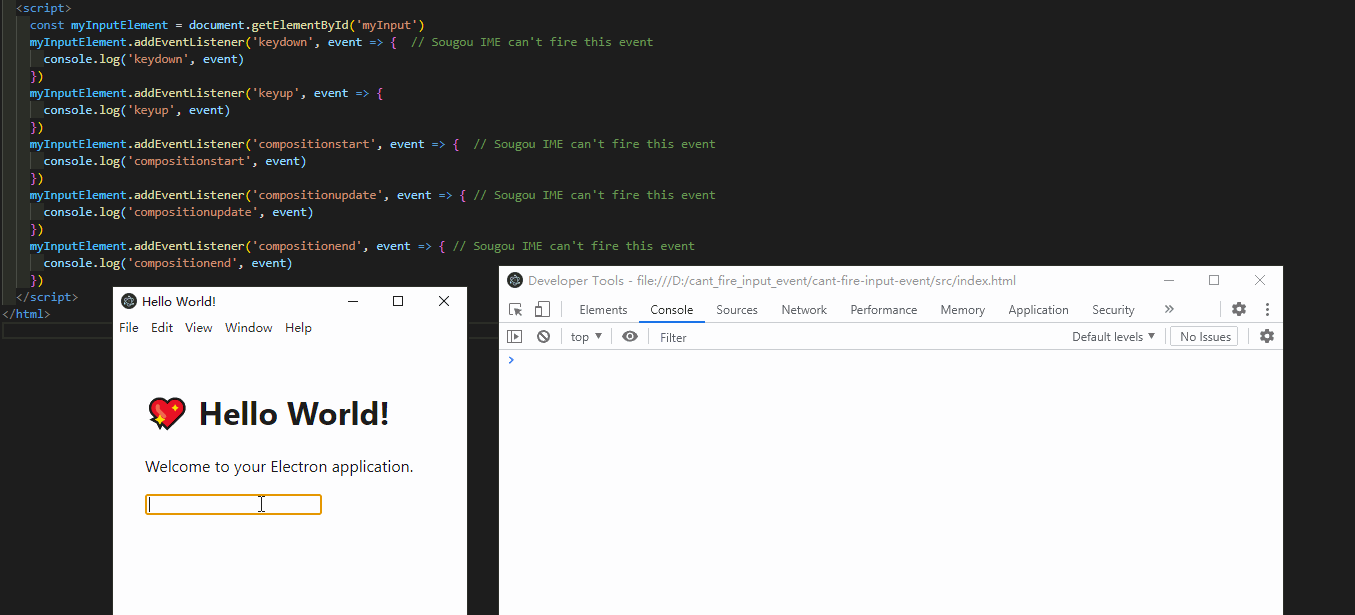 [Bug]: Won't fire input event with Sogou IME and Baidu IME · Issue ...