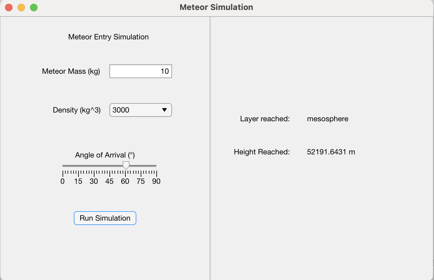 GitHub - ShaneGuther/MeteorSimulation: A MATLAB simulation of a meteor ...