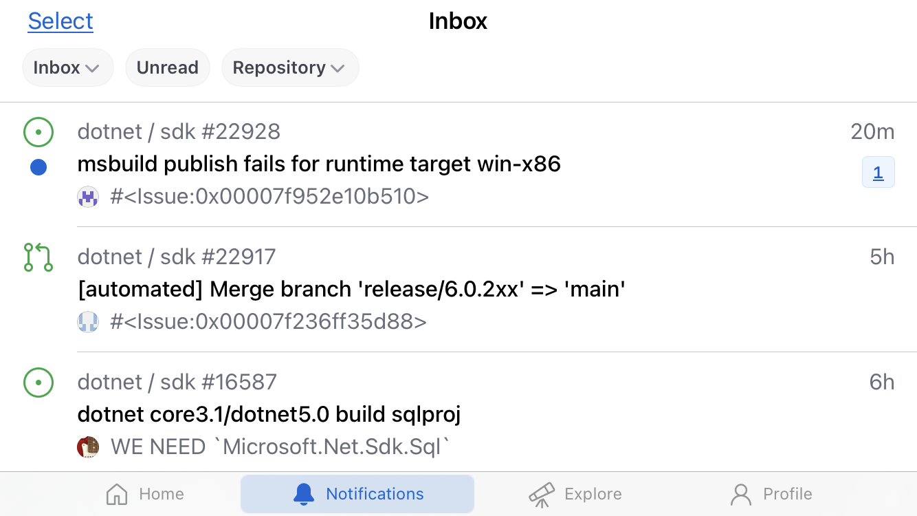 Strange # markup in some notifications · community · Discussion #8490 ...