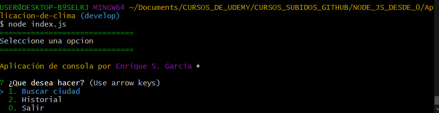GitHub - enriquegarcia96/Aplicacion-de-clima: Aplicación de consola de ...