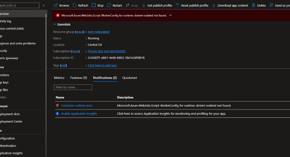 Stack API issue + worker not found · Issue #927 · Azure/azure-functions ...