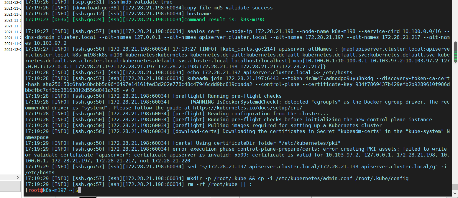 添加master节点，新节点kubelet无法启动 · Issue #744 · labring/sealos · GitHub