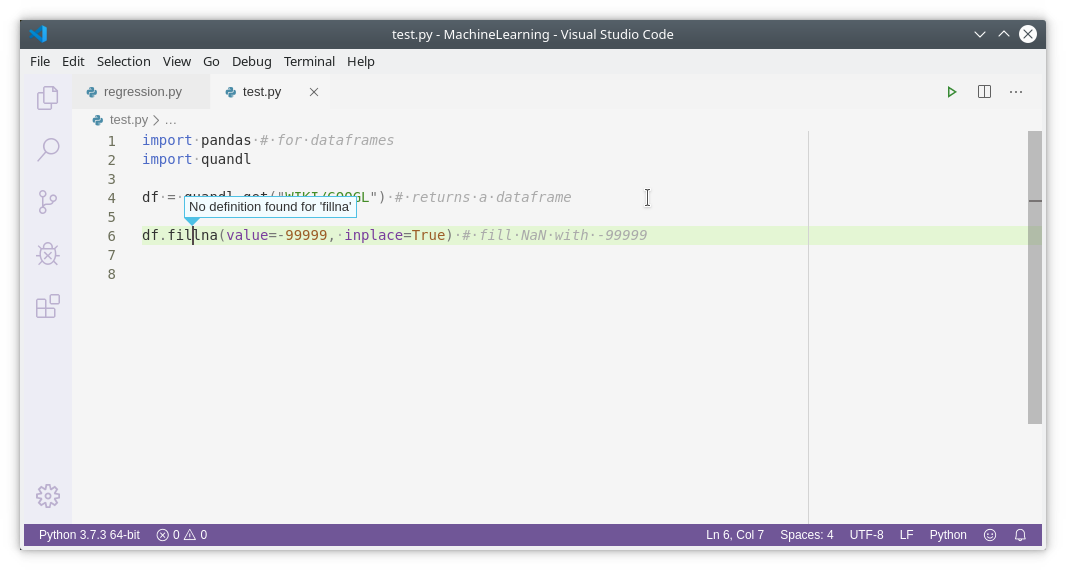 pandas definitions not found · Issue #9258 · microsoft/vscode-python ...
