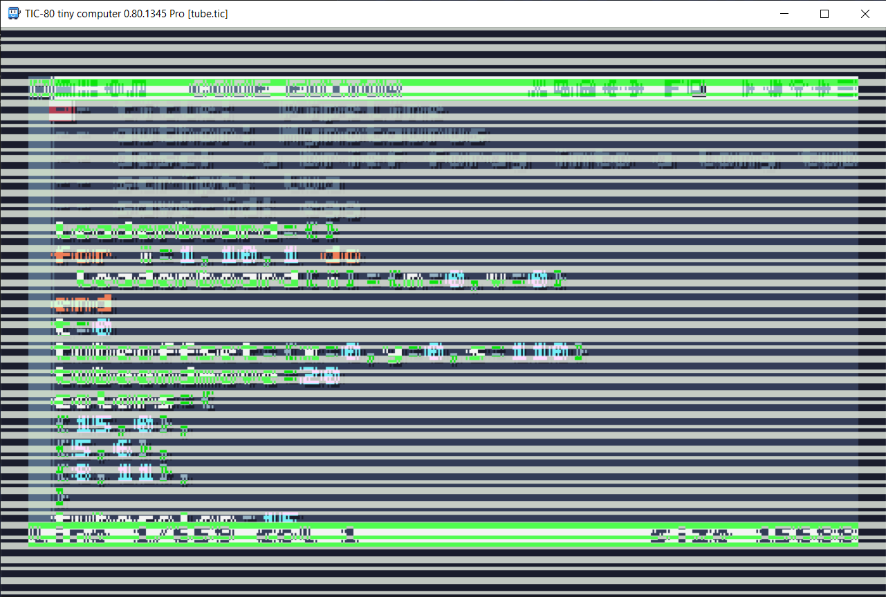 Flickering bars on Intel graphics card · Issue #1374 · nesbox/TIC-80 ...