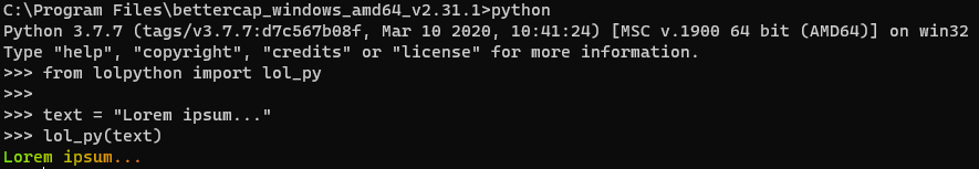 [Feature] Color support on Windows Terminal · Issue #908 · bettercap ...