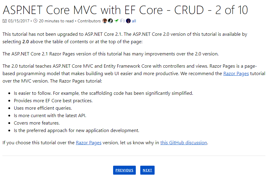 Navigation on EF Core doesn't work · Issue #7370 · dotnet/AspNetCore ...