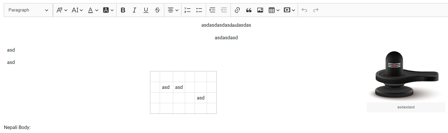 Image and table not rendering as shown in text editor · Issue #6379 ...
