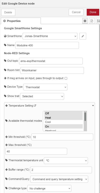 Google Device node Thermostat setting · Issue #214 · mikejac/node-red ...