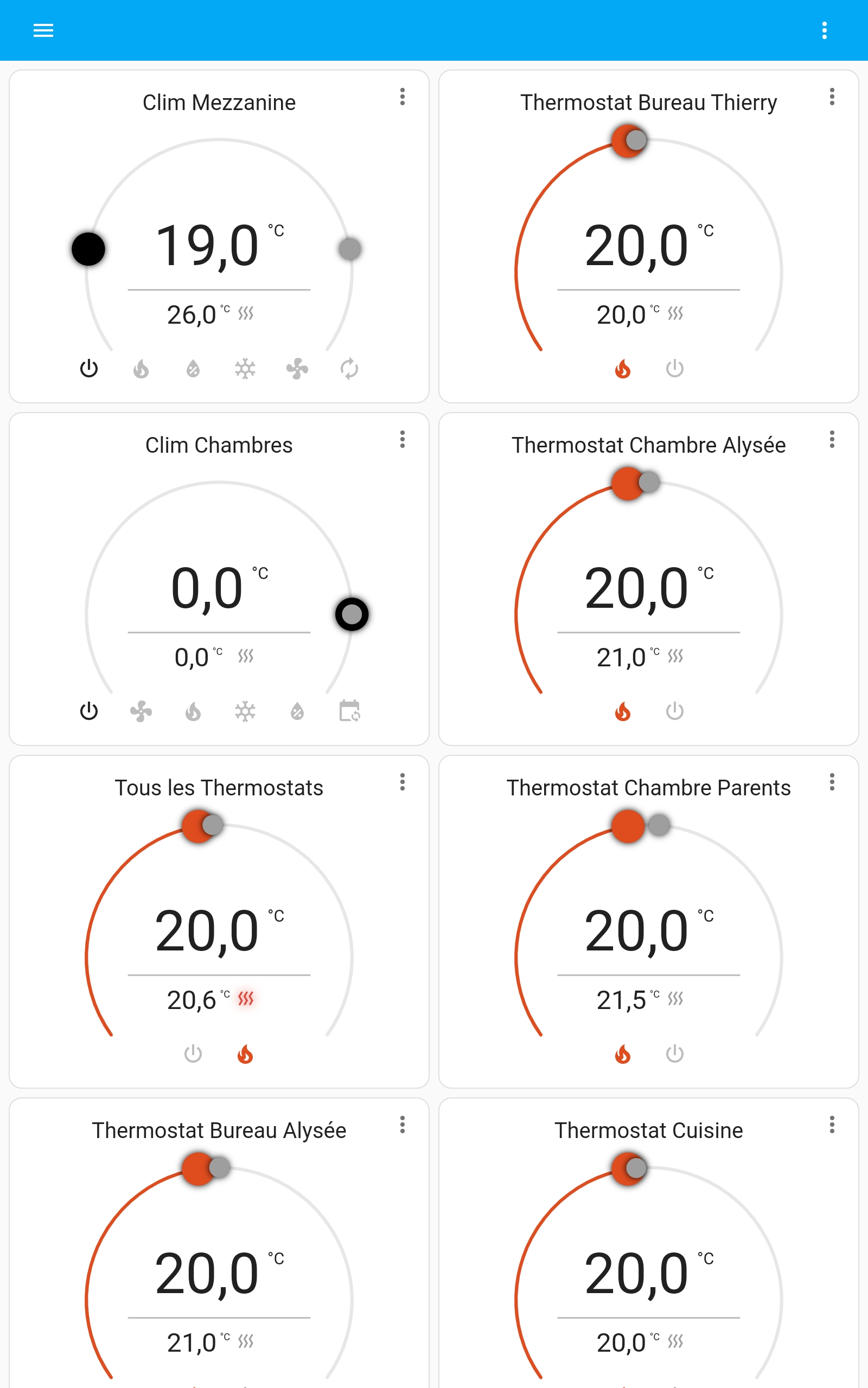 Order of mode buttons (heat, cool, fan only...) changes depending of ...