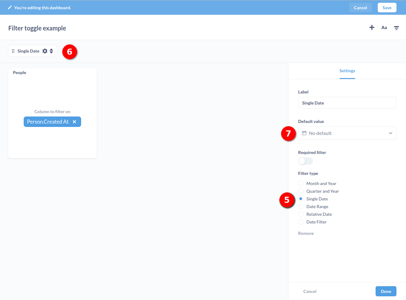 Changing the filter type in the filter settings panel · Issue #29385 ...