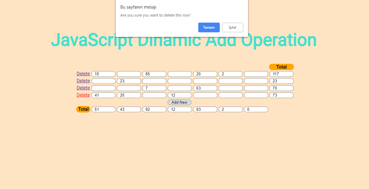 GitHub - BusraOzdmr/Dinamic-Add-Operation: Dynamic add operation with ...