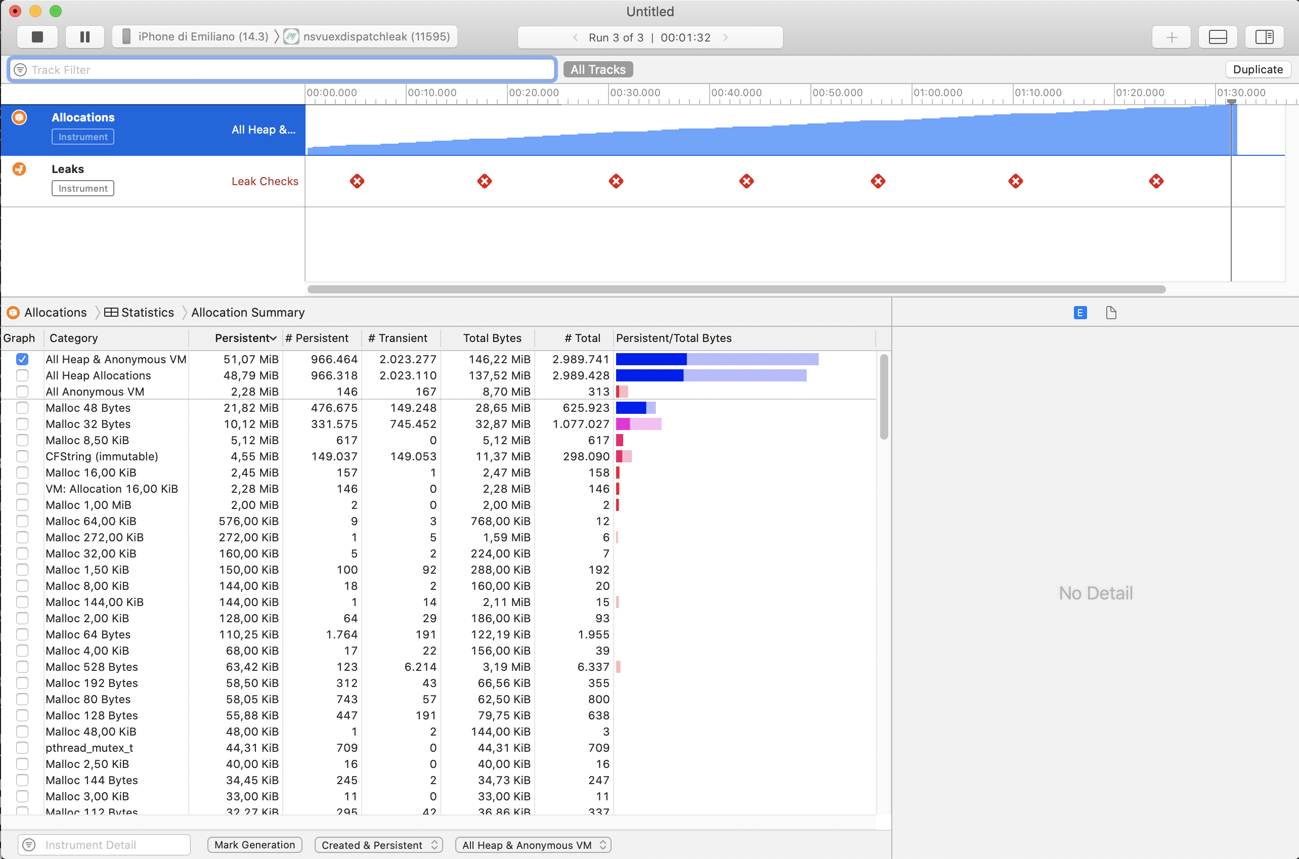 Call Promise "resolve" or "reject" causes memory leak on iOS - related ...