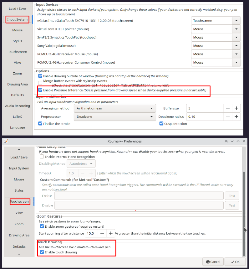 touchscreen pen does not draw in xournalpp on Dell touchscreen monitor ...