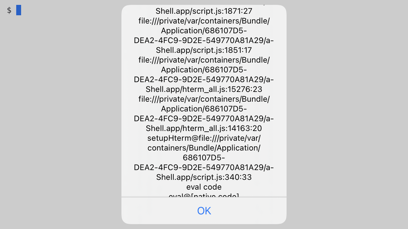 Build 164: Closing and re-opening a-Shell -> black screen · Issue #235 ...
