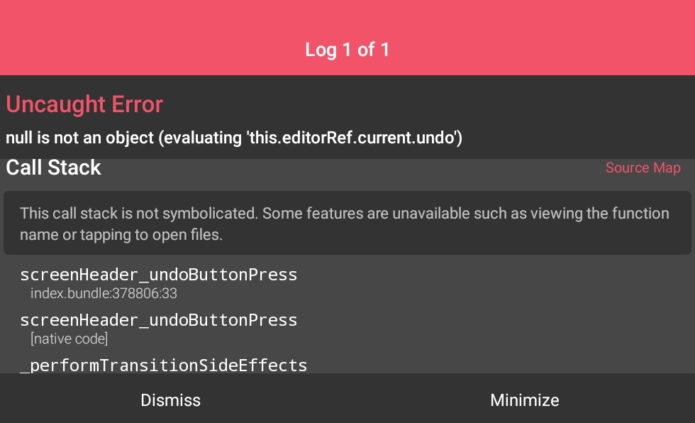 Mobile/Beta Editor: `null` is not an object/Clicking `undo` when the ...