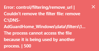 Filter Access is denied. · Issue #878 · AdguardTeam/AdGuardHome · GitHub