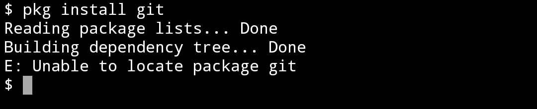 I can't install git. · Issue #5359 · termux/termux-packages · GitHub