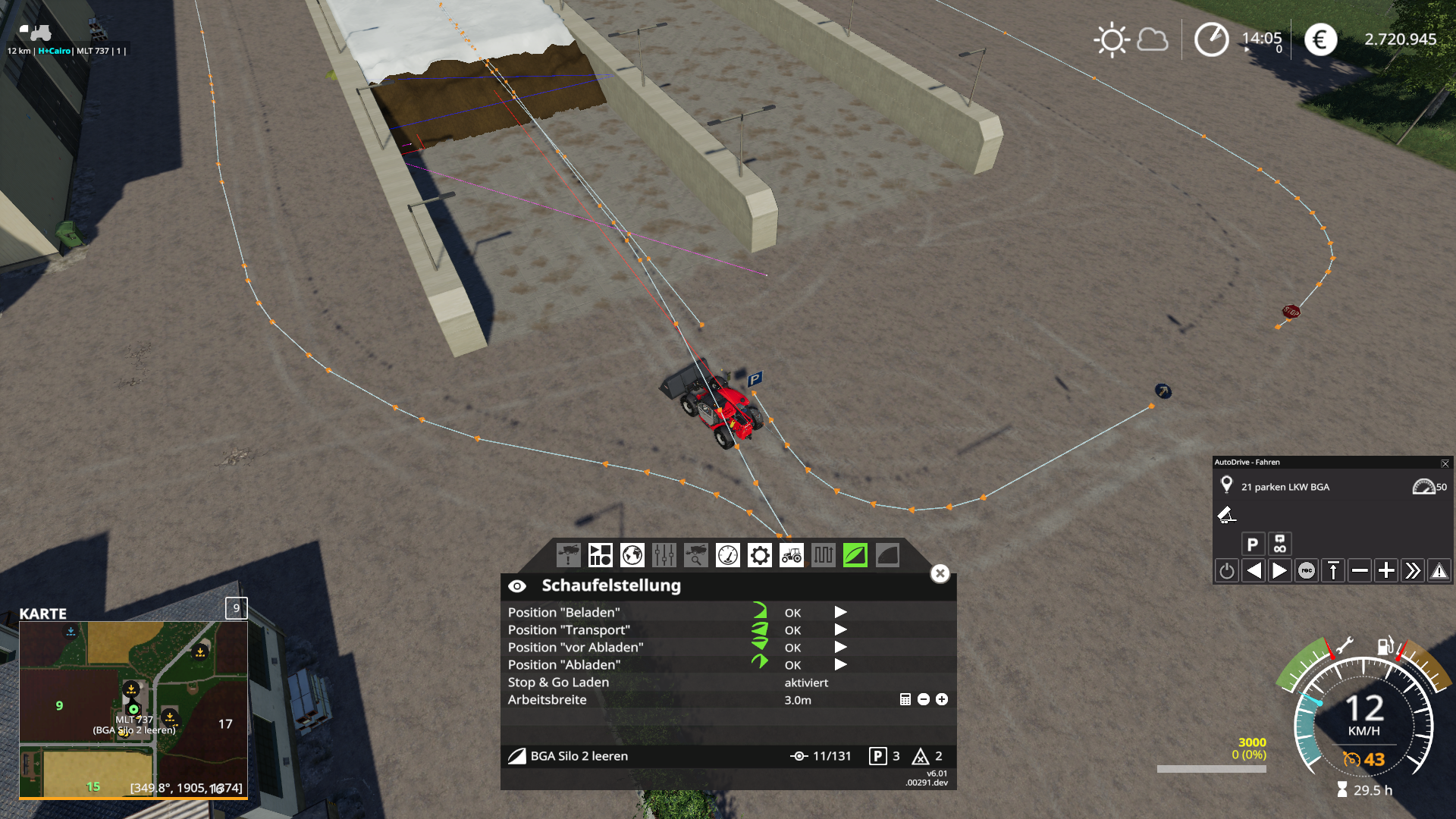 01Screeshot BGA mit Debug 10 und 12