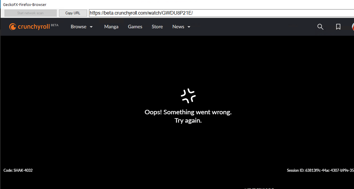 Oops! Something went wrong. Video not able to play and download. · Issue 432 · hama3254