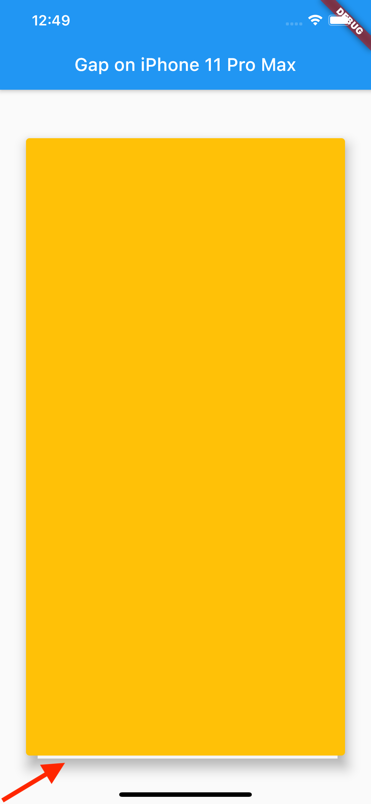 [iOS bug] Gap between elevation shadow and Card widget · Issue #67848 ...