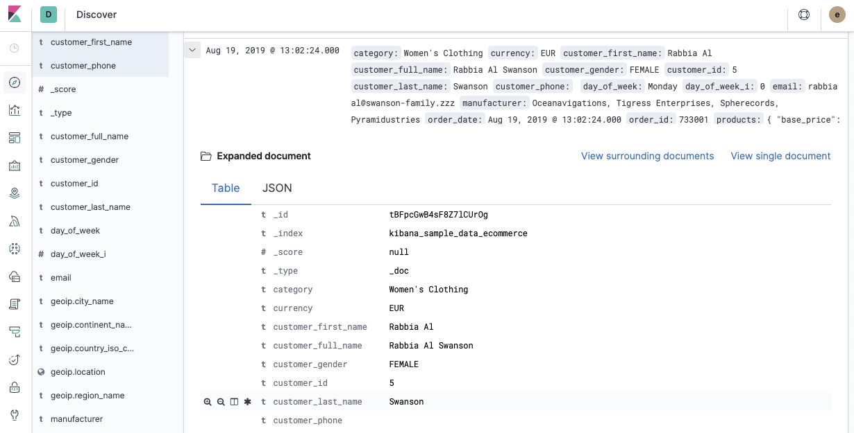 Redesign DocViewer table layout · Issue #43577 · elastic/kibana · GitHub
