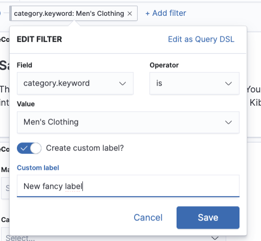 [Dashboard] Edits to filter's custom label are ignored · Issue #58151 ...