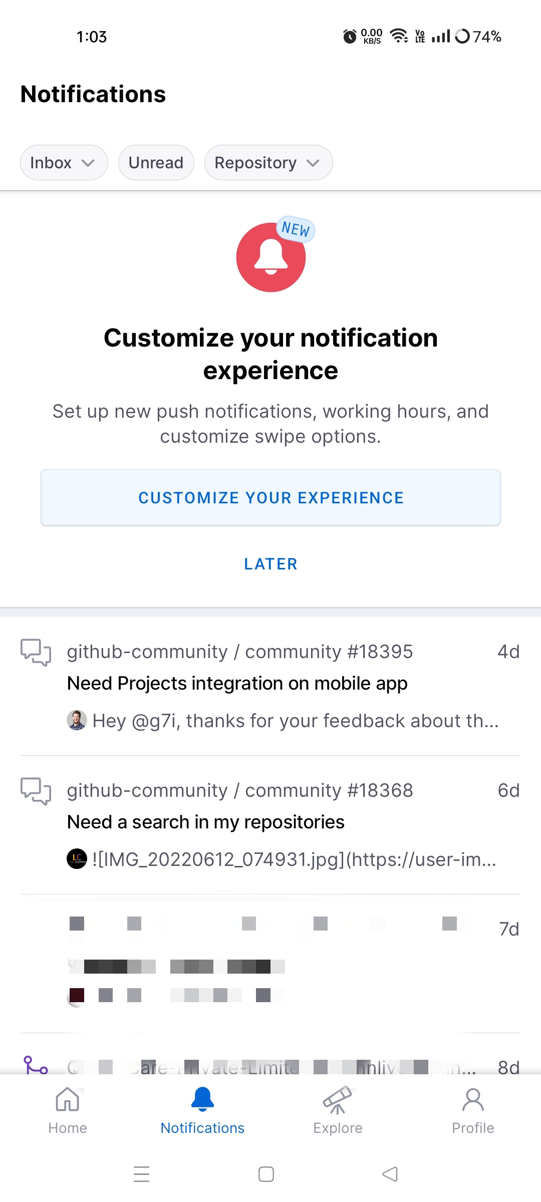Error in notification · community · Discussion #18787 · GitHub
