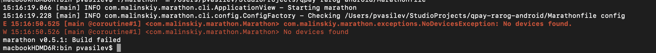 CLI stuck when NoDevicesException is thrown · Issue #437 · MarathonLabs ...