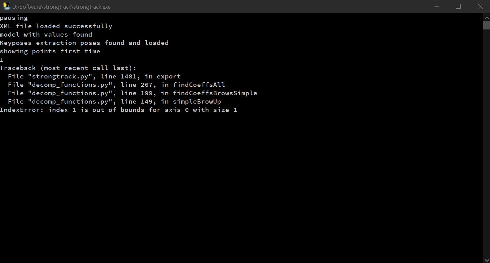 Error while exporting to .txt · Issue #7 · rwsarmstrong/strongtrack ...