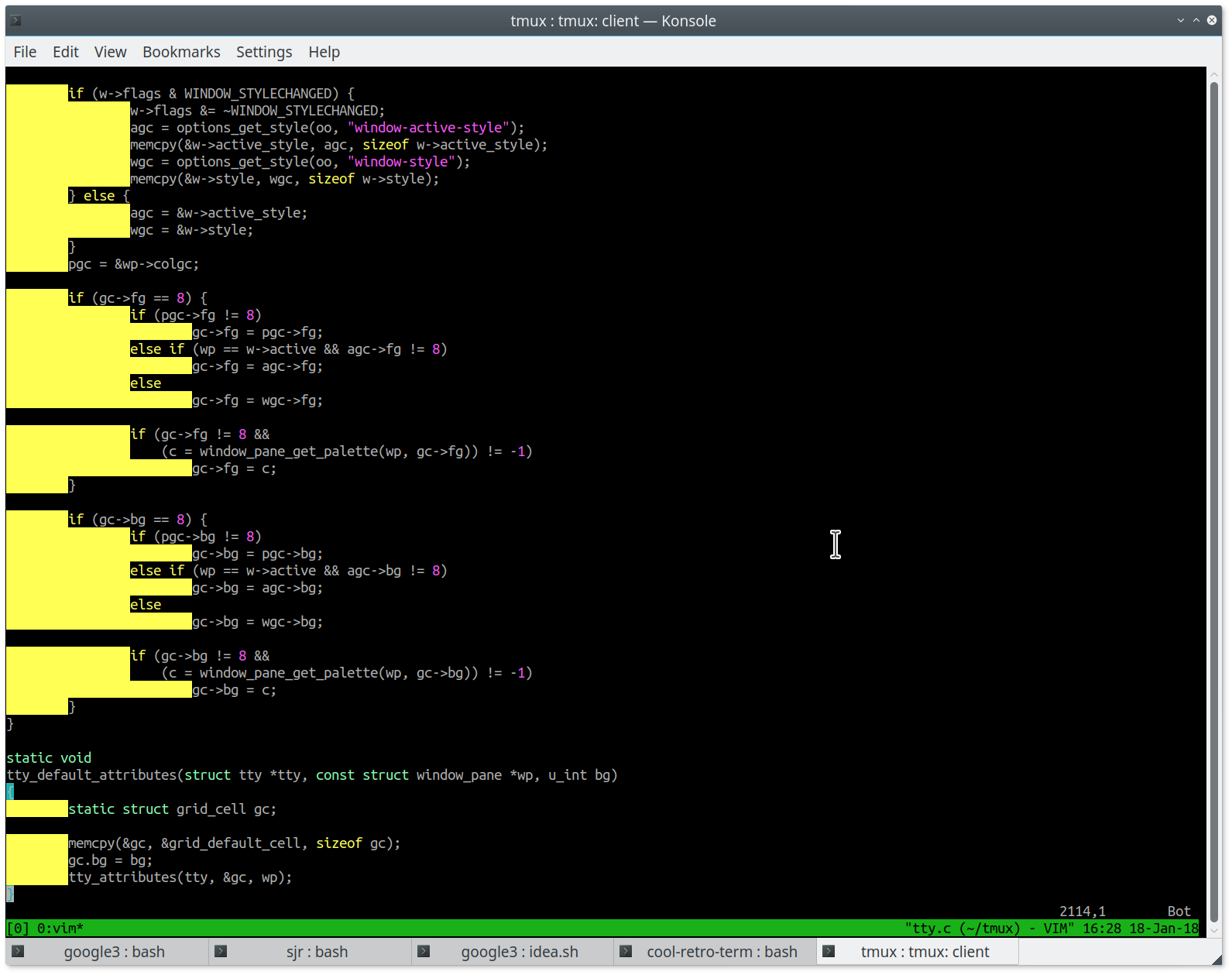 Screen corruption with vim · Issue #1241 · tmux/tmux · GitHub