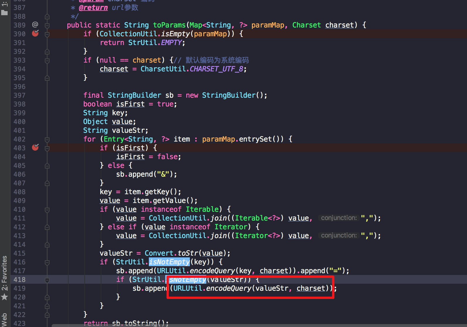 HttpUtil.toParams bug · Issue #356 · chinabugotech/hutool · GitHub