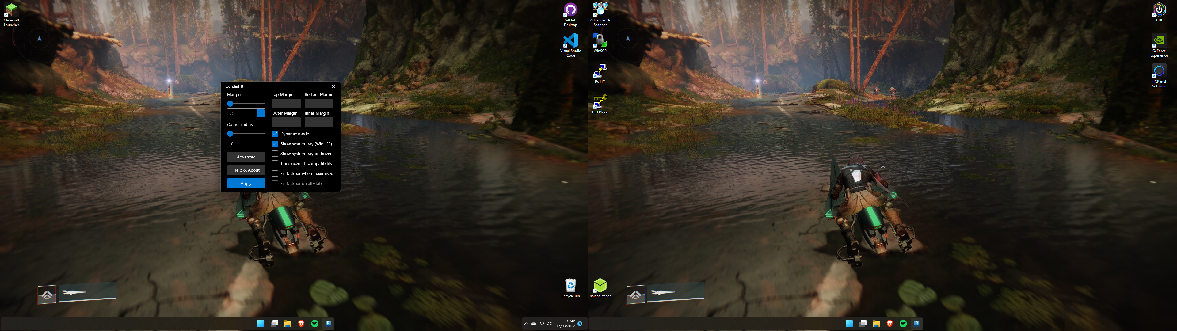 Dynamic mode only working on right · Issue #192 · RoundedTB/RoundedTB ...