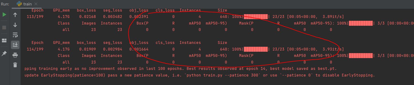 Training one custom dataset, Both recall and precision are zeros for ...