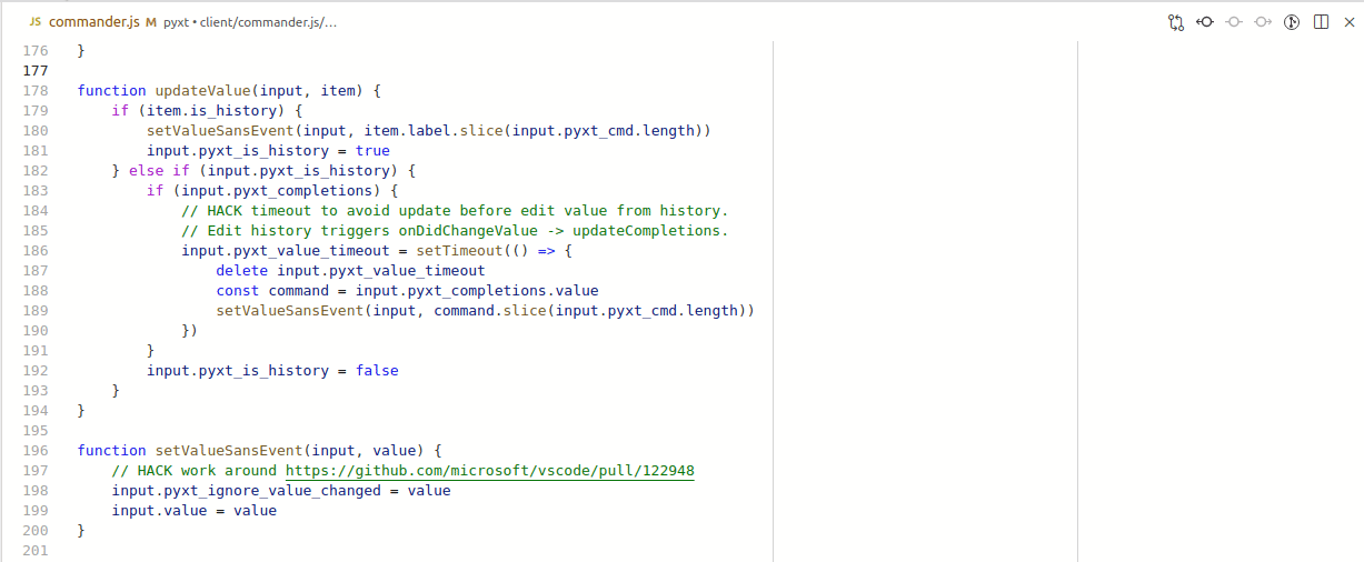 QuickPick active item is reset to first item on programmatically update ...